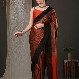 KALINI Paisley Zari Taant Saree-image-23