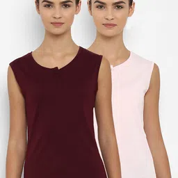 appulse Women Pack of 2 Solid Henley Neck Slim Fit T-shirts-picture-9