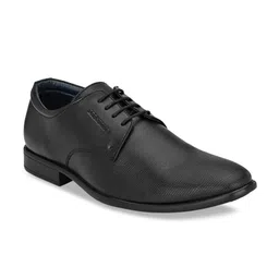 Provogue Men Black Textured Formal Derbys-image-61