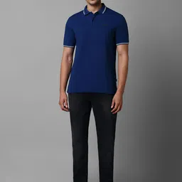 Louis Philippe Jeans Polo Collar Cotton Slim Fit T-shirt image 5
