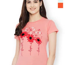 Fabflee Women Multicoloured 3 Printed T-shirt-picture-38