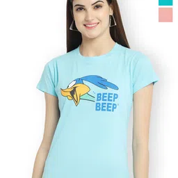 Fabflee Women Multicoloured 3 Printed T-shirt-picture-25