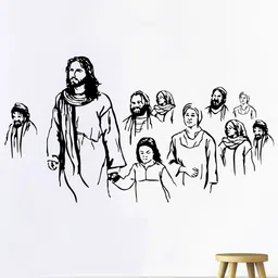 rawpockets Black Jesus Christ Wall Stickers-picture-29