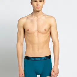 Van Heusen Innerwear Men Deep Lagoon Solid Colour Fresh No Ride Up Trunk-image-16