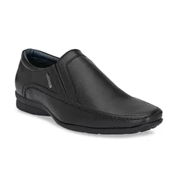 Provogue Men Black Solid Formal Slip-Ons-image-6