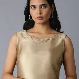 W Gold-toned Regular Crop Top-picture-41
