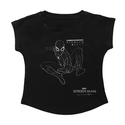 Marvel by Wear Your Mind Girls Black Printed Round Neck T-shirt-picture-40