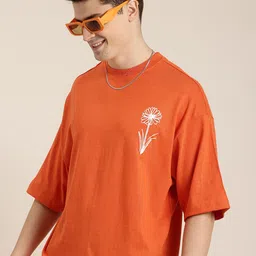 HERE&NOW Men Drop-Shoulder Sleeves T-shirt-picture-10