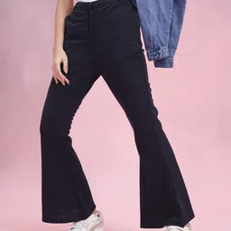 DressBerry Women Flared High-Rise Trousers-image-87