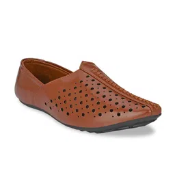 Provogue Men Tan Perforations Slip-On Sneakers-picture-13