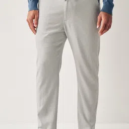 NEXT Men Solid Smart Casual Trousers-picture-27