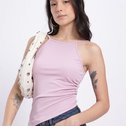 glitchez Shoulder Straps Fitted Top-image-42