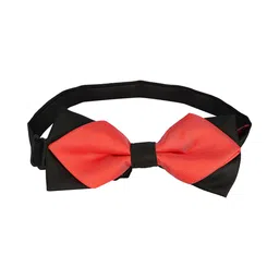 Peter England Men Red & Black Colourblocked Bow Tie-picture-28