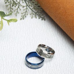 YouBella Men Set Of 2 Textured Finger Rings-picture-34