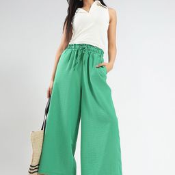 Sera Women Relaxed Flared High-Rise Trousers-picture-5