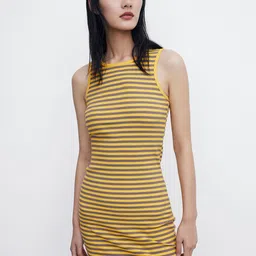 Urban Revivo Striped Knitted Bodycon Dress-picture-11