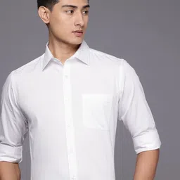 Raymond Slim Fit Self Striped Pure Cotton Formal Shirt-picture-42