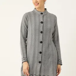 American Eye Women Chevron Longline Cardigan-picture-39