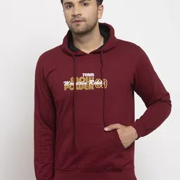 Cantabil Men Maroon Printed Sweatshirt-picture-24
