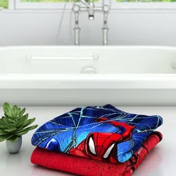 Athom Trendz Marvel Kids Set Of 2 Printed 350 GSM Cotton Bath Towels-picture-16