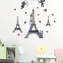 Art Street Set Of 18 Black & Blue 3D Wall Decal Stickers-picture-29