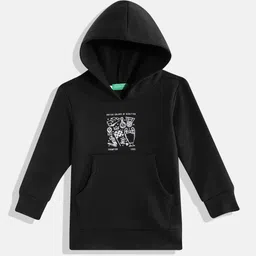 United Colors of Benetton Boys Printed Detail Hooded Sweatshirt-picture-27