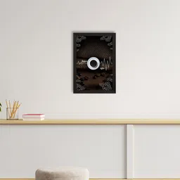 eCraftIndia Coffee Brown & White Coffee Theme Satin Matte Texture UV Wall Painting-picture-37