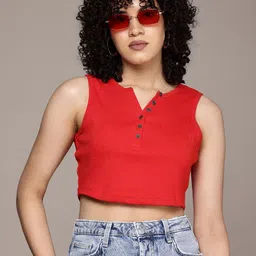 The Roadster Life Co. Sleeveless Ribbed Crop Top-picture-14
