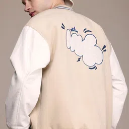 WROGN Stand Collar Oversized Bomber Jacket-picture-24