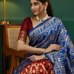KALINI Woven Design Zari Kanjeevaram Saree-picture-23