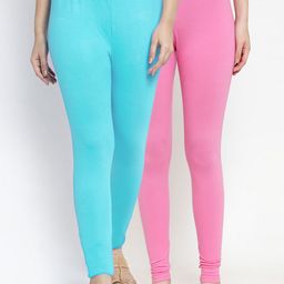 GRACIT Women Pack Of 2 Solid Ankle-Length Leggings-picture-5