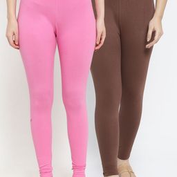 GRACIT Women Pack Of 2 Solid Ankle-Length Leggings-picture-22
