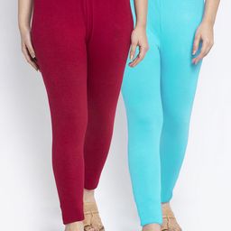 GRACIT Women Pack Of 2 Solid Ankle-Length Leggings-picture-49