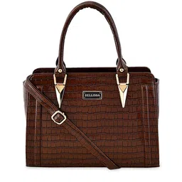 Bellissa Brown Solid Handheld Bag-picture-40