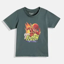 Eteenz Kids Boys Flash Printed T-Shirt-image-3