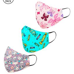 Tossido Kids Off-White Pack Of 3 Printed 3-Ply Cloth Mask-picture-5