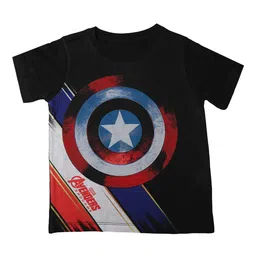 Marvel by Wear Your Mind Boys Black Printed Round Neck T-shirt-picture-40