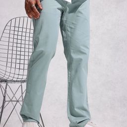 WROGN Men Straight Fit Pure Cotton Chinos Trousers-picture-11