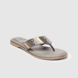 Inc 5 Women Textured T-Strap Flats-picture-18