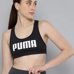 Puma 4KEEPS Brand Logo Printed Medium Coverage dryCELL Training Bra-picture-1