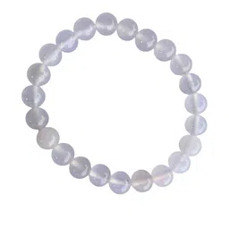 Apnisanskriti Unisex White Agate Stone Bracelet image 1