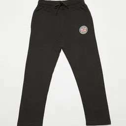Octave Boys Black Solid Straight-Fit Track Pants-image-62