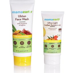 Mamaearth Unisex Set Of Ubtan Face Wash And SPF 50 Indian Sunscreen-picture-8