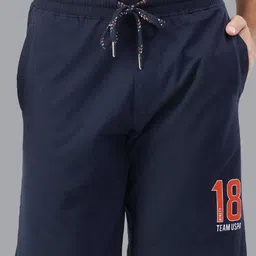 U S Polo Assn Men Navy Blue Printed Lounge Shorts-image-47