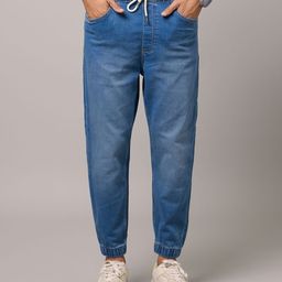 Celio Men Blue Jean Boyfriend Fit Stretchable Jeans-picture-3