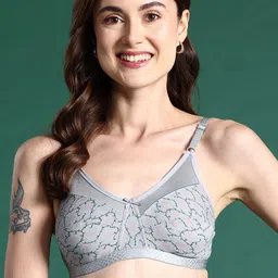 DressBerry Abstract Printed Bra - Full Coverage 1228-Grey-picture-14