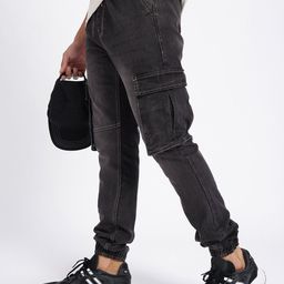 glitchez Men Relaxed Fit Light Fade Jogger Jeans-picture-37