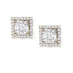 OOMPH Silver-Toned Contemporary Studs-picture-30