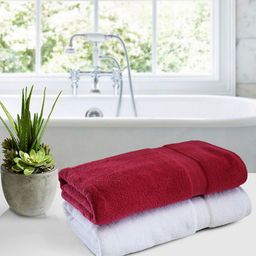 BIANCA Multicoloured Solid Zero-Twist Pure Cotton Ultra-Fluffy Towels -2pc Bath Towel-picture-24