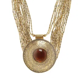 Bamboo Tree Jewels Women Gold-Toned & Handcrafted Necklace-picture-24